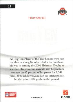 2007 Press Pass Legends - All Conference #15 Troy Smith Back