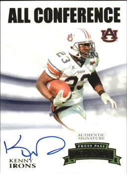 2007 Press Pass Legends - All Conference Autographs Gold #AC-KI Kenny Irons Front