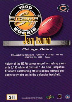 1999 Score Supplemental #S-11 Jerry Azumah Back