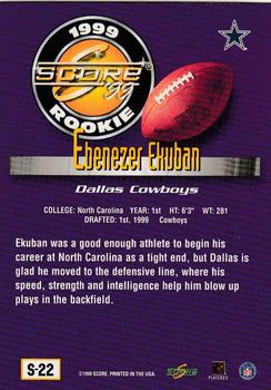 1999 Score Supplemental #S-22 Ebenezer Ekuban Back