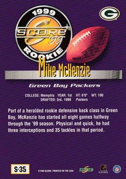 1999 Score Supplemental #S-35 Mike McKenzie Back