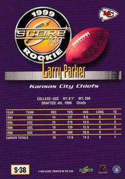 1999 Score Supplemental #S-38 Larry Parker Back