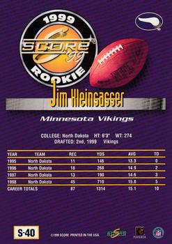 1999 Score Supplemental #S-40 Jim Kleinsasser Back