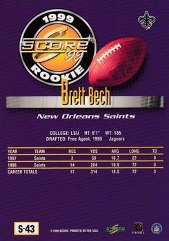 1999 Score Supplemental #S-43 Brett Bech Back