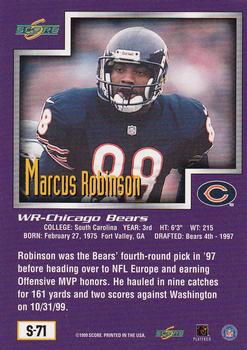 1999 Score Supplemental #S-71 Marcus Robinson Back