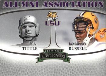 2007 Press Pass Legends - Alumni Association #2 Y.A. Tittle / JaMarcus Russell Front
