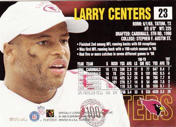 1999 SkyBox Dominion #23 Larry Centers Back