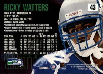 1999 SkyBox Dominion #43 Ricky Watters Back