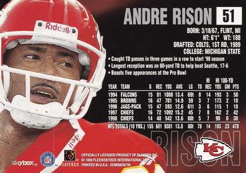 1999 SkyBox Dominion #51 Andre Rison Back
