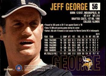 1999 SkyBox Dominion #56 Jeff George Back
