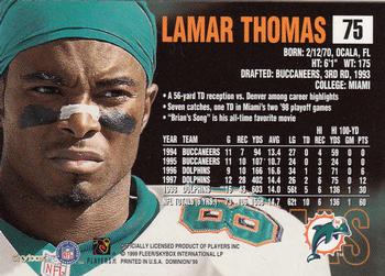 1999 SkyBox Dominion #75 Lamar Thomas Back