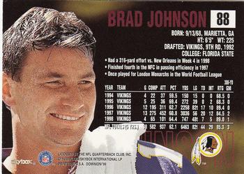 1999 SkyBox Dominion #88 Brad Johnson Back