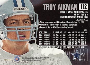 1999 SkyBox Dominion #112 Troy Aikman Back