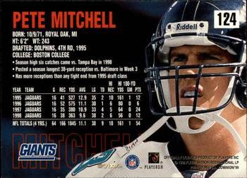 1999 SkyBox Dominion #124 Pete Mitchell Back