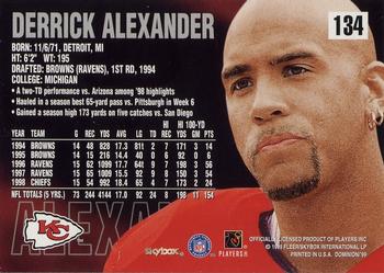 1999 SkyBox Dominion #134 Derrick Alexander Back