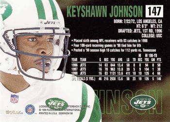1999 SkyBox Dominion #147 Keyshawn Johnson Back