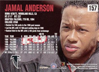 1999 SkyBox Dominion #157 Jamal Anderson Back