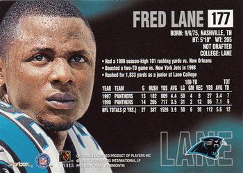 1999 SkyBox Dominion #177 Fred Lane Back