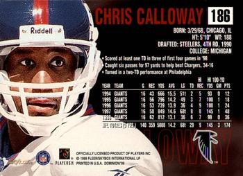 1999 SkyBox Dominion #186 Chris Calloway Back