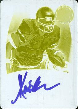 2007 Press Pass Legends - Autographs Printing Plates Yellow #68 Marcus Allen Front