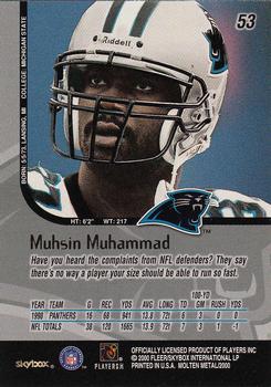 1999 SkyBox Molten Metal #53 Muhsin Muhammad Back