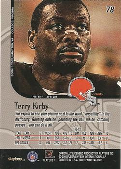 1999 SkyBox Molten Metal #78 Terry Kirby Back