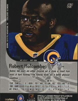 1999 SkyBox Molten Metal #87 Robert Holcombe Back