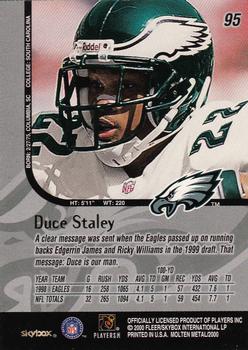 1999 SkyBox Molten Metal #95 Duce Staley Back