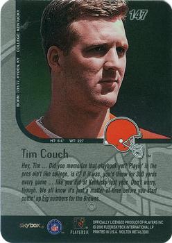 1999 SkyBox Molten Metal #147 Tim Couch Back
