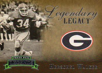 2007 Press Pass Legends - Legendary Legacy #3 Herschel Walker Front