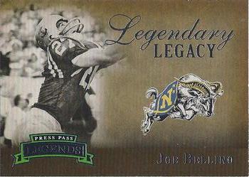 2007 Press Pass Legends - Legendary Legacy #7 Joe Bellino Front