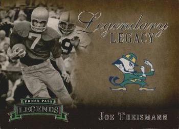 2007 Press Pass Legends - Legendary Legacy #13 Joe Theismann Front