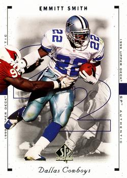 1999 SP Authentic #23 Emmitt Smith Front