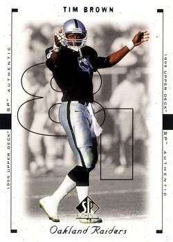 1999 SP Authentic #62 Tim Brown Front