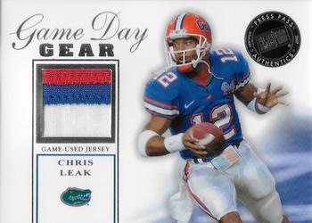 2007 Press Pass SE - Game Day Gear Jerseys Silver #GDG-CL Chris Leak Front