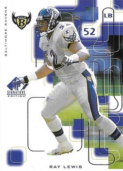 1999 SP Signature #10 Ray Lewis Front
