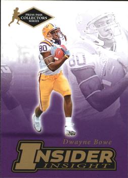 2007 Press Pass SE - Insider Insight Collectors Series #II-2 Dwayne Bowe Front