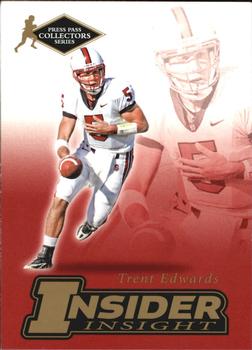 2007 Press Pass SE - Insider Insight Collectors Series #II-5 Trent Edwards Front