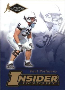 2007 Press Pass SE - Insider Insight Collectors Series #II-18 Paul Posluszny Front