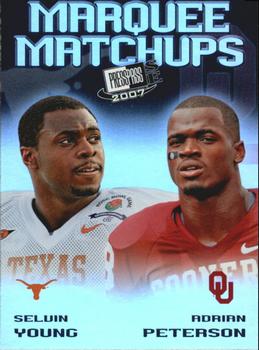 2007 Press Pass SE - Marquee Matchups #MM-2 Adrian Peterson / Selvin Young Front