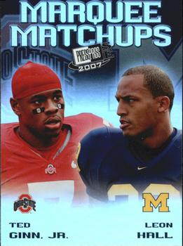 2007 Press Pass SE - Marquee Matchups #MM-4 Ted Ginn Jr. / Leon Hall Front