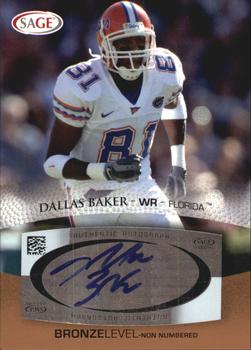2007 SAGE - Autographs Bronze #A3 Dallas Baker Front