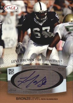 2007 SAGE - Autographs Bronze #A9 Levi Brown Front