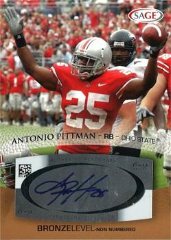 2007 SAGE - Autographs Bronze #A42 Antonio Pittman Front