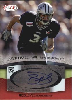 2007 SAGE - Autographs Red #A4 David Ball Front
