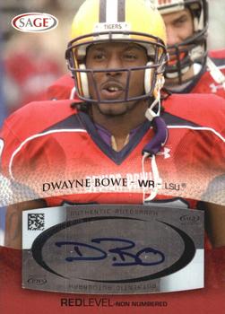 2007 SAGE - Autographs Red #A6 Dwayne Bowe Front