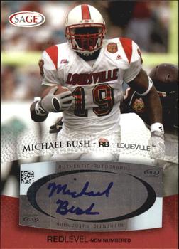 2007 SAGE - Autographs Red #A10 Michael Bush Front