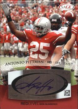 2007 SAGE - Autographs Red #A42 Antonio Pittman Front