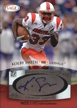 2007 SAGE - Autographs Red #A48 Kolby Smith Front