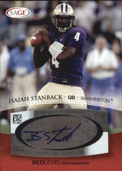2007 SAGE - Autographs Red #A52 Isaiah Stanback Front